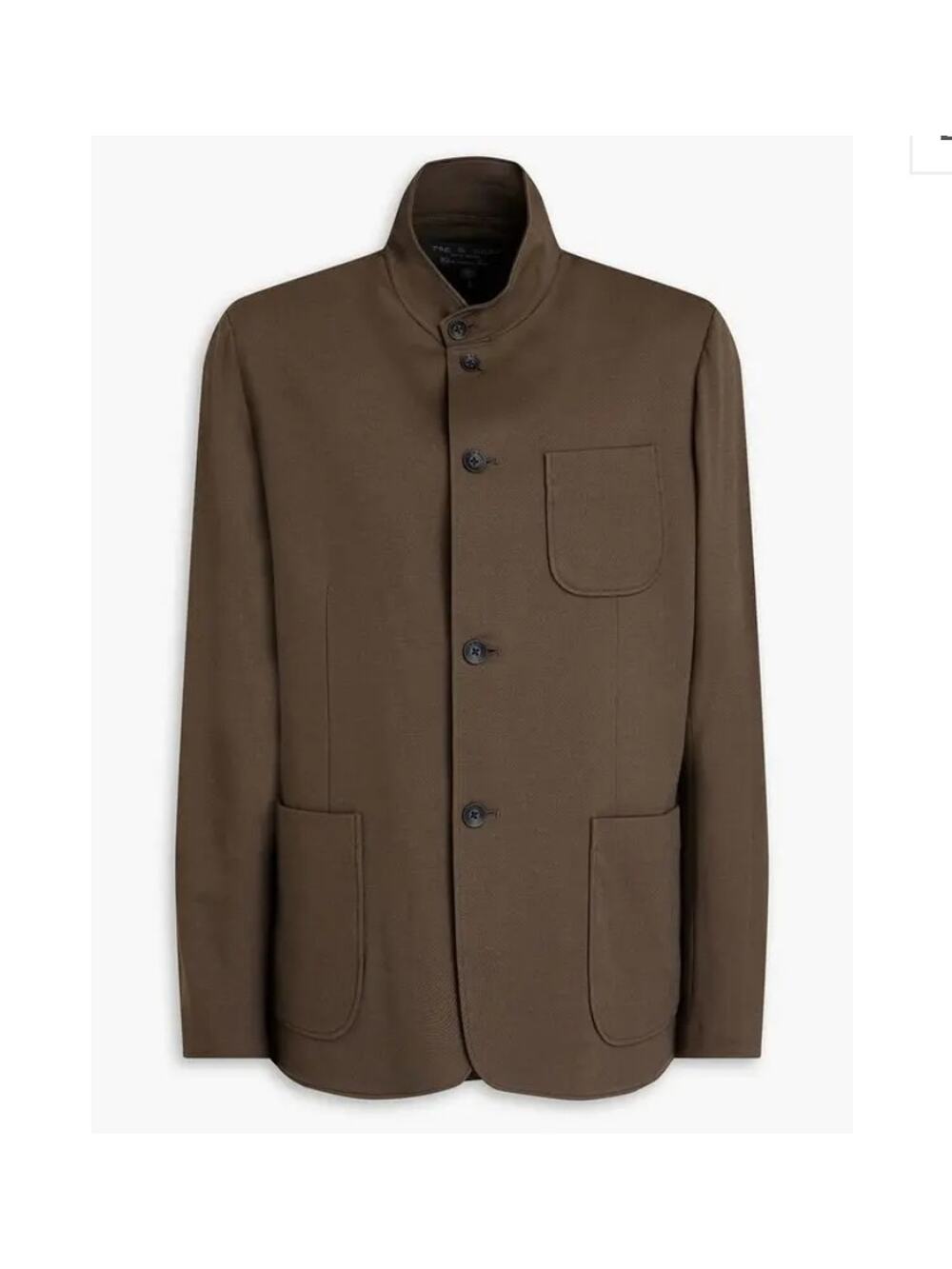 Rag & Bone Sz XL Prospect Blazer MSRP $598 Taupe Brown Designer Preppy Jacket